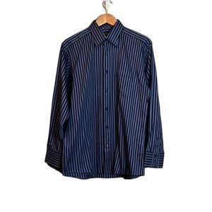 Ben Sherman woven striped button down shirt‎